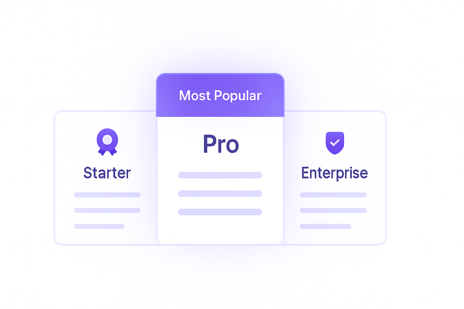 Pricing comparison illustration